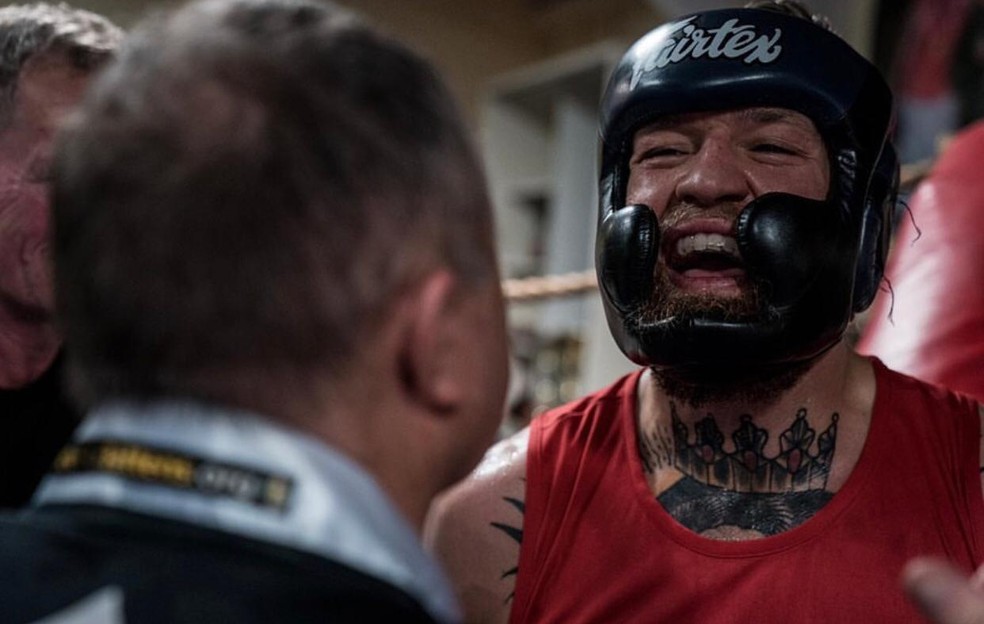 McGregor em evento de boxe amador na Irlanda — Foto: Reprodução 