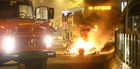 P. ALEGRE: protesto teve fogo em ônibus ( Jefferson Botega/Agência RBS)