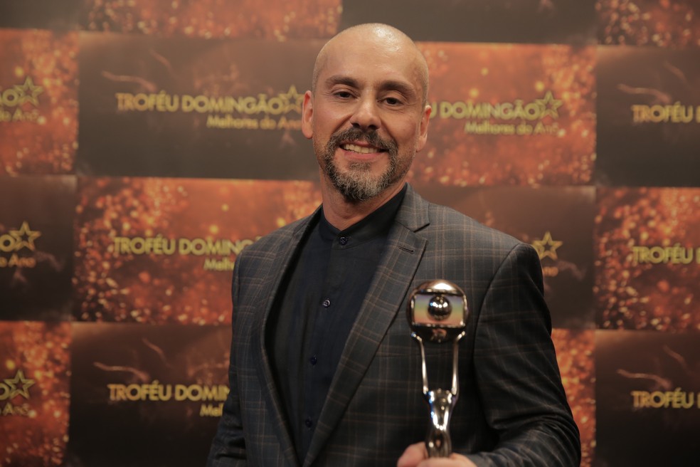 Alexandre Nero é o grande vencedor da categoria 'Atriz de Série' em 2018! — Foto: Paulo Damasceno / Gshow