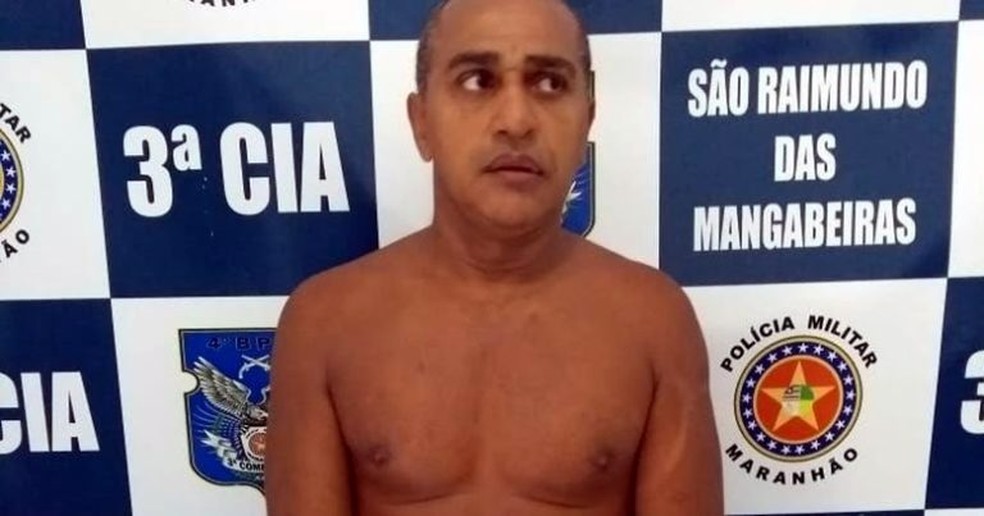 Tatian Pereira da Silva foi preso por importunação sexual ao estar nu e tentar invadir uma casa em São Raimundo das Mangabeiras — Foto: Divulgação/Polícia Militar