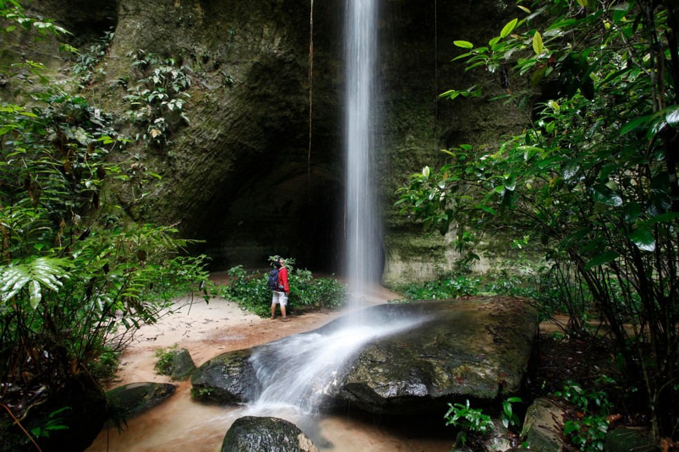 Caverna do Maroaga, em Presidente Figueiredo, &eacute; para&iacute;so das grutas e cachoeiras no AM. &mdash; Foto: Sema/Arquivo