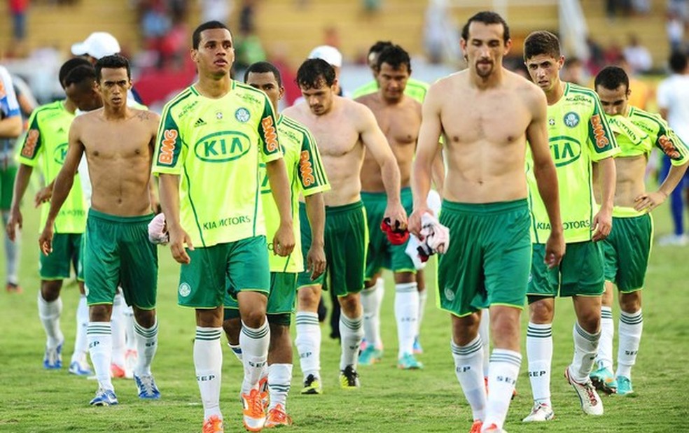 Atual bicampeão da Libertadores, Palmeiras foi rebaixado para a Série B pela última vez em 2012 — Foto: Marcos Ribolli