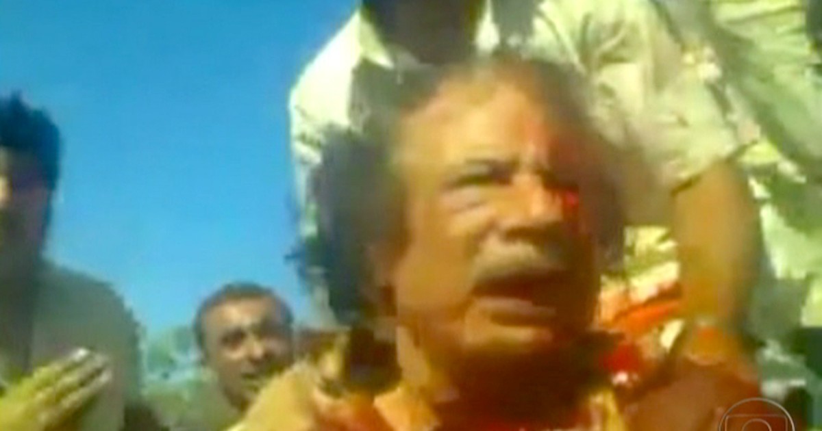 Jornal Nacional - Novo vídeo mostra Kadhafi logo após ser capturado por ...