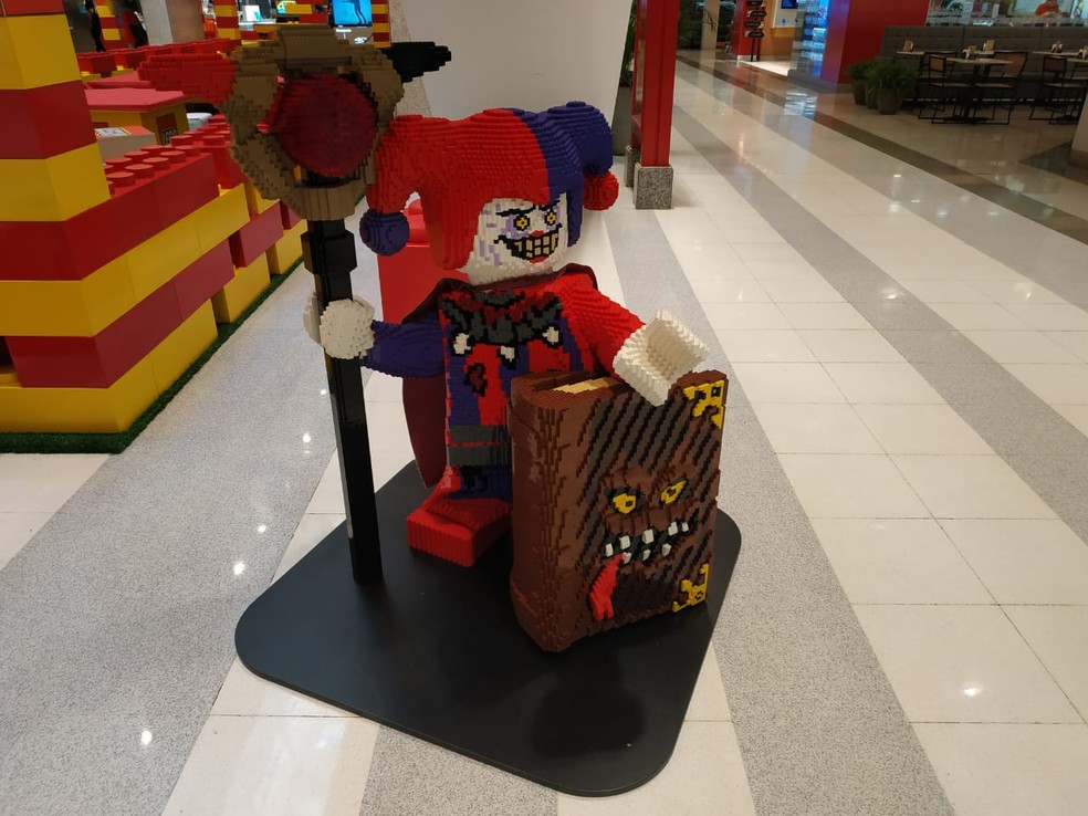 Escultura de Lego, no DF. — Foto: Divulgação/Casa Lego