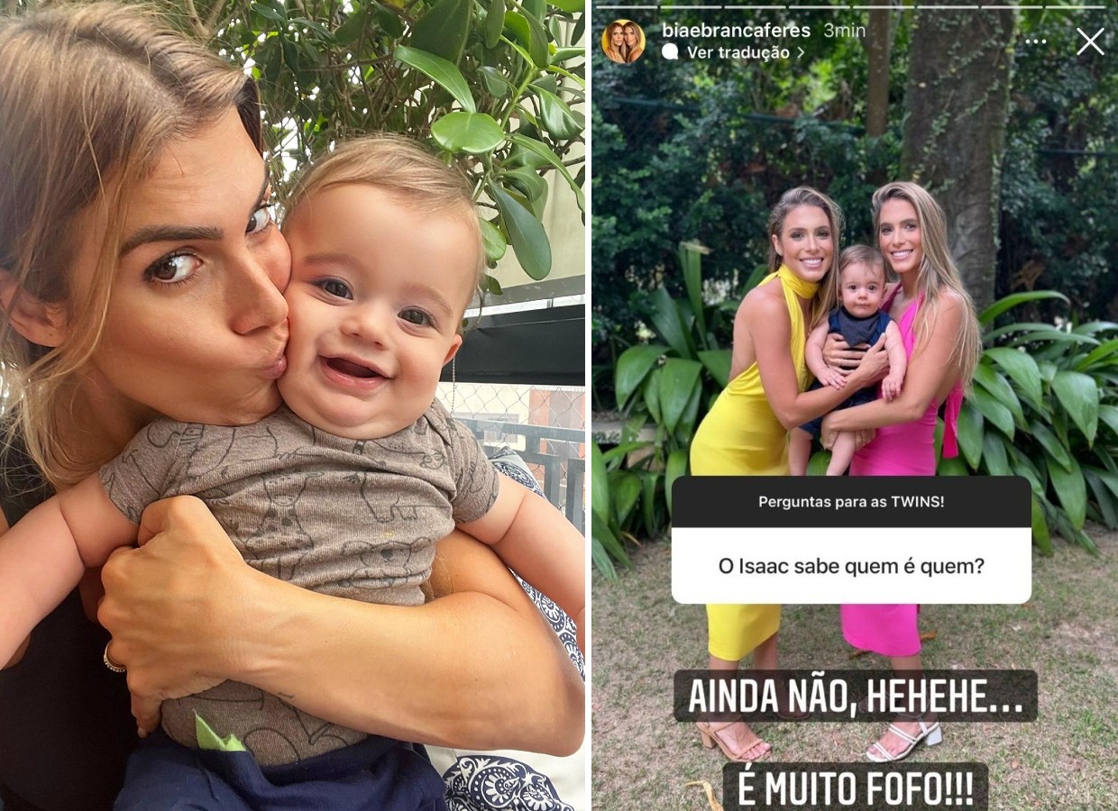 Bia Feres conta que filho ainda não a diferencia de Branca (Foto: Reprodução/Instagram)