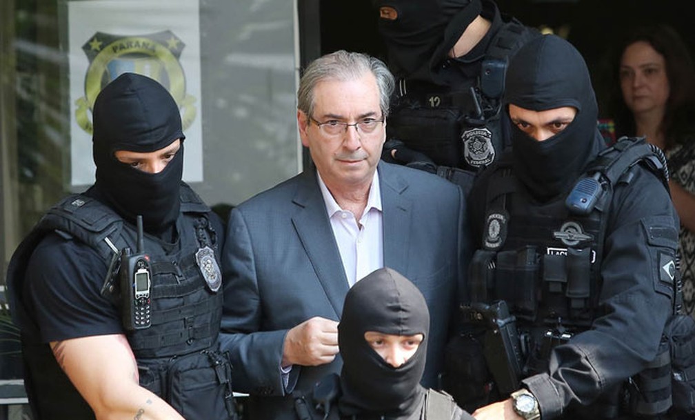 O ex-presidente da Câmara Eduardo Cunha (PMDB-RJ) está preso no Paraná desde outubro de 2016 — Foto: Giuliano Gomes/PR Press