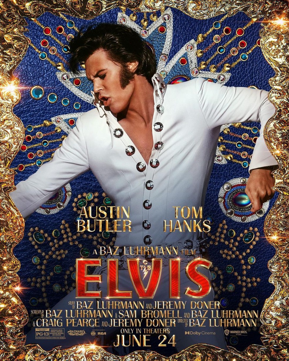 Cartaz da cinebiografia de Elvis Presley  — Foto: Reprodução/Instagram