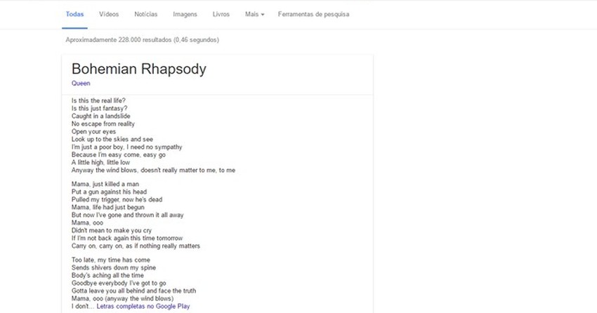 Google Passa A Mostrar Letras De Musicas No Resultado Das Pesquisas Noticias Techtudo