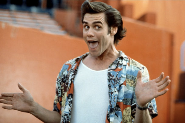 O ator Jim Carrey no papel do detetive Ace Ventura (Foto: Reprodução)