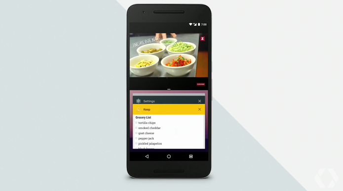 Android N poderá ter tela dividida com dois aplicativos (Foto: Reprodução/Elson de Souza)