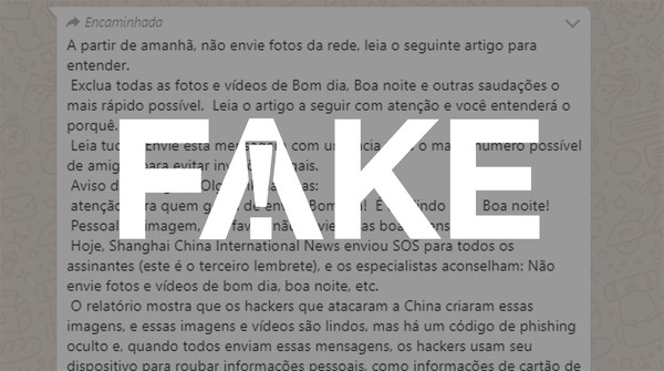 É #FAKE que mensagens de bom dia no WhatsApp escondam códigos para hackear  celulares | Fato ou Fake | G1