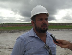Rodrigo Melo, engenheiro do Ninho do Galo (Foto: Denison Roma / GloboEsporte.com)