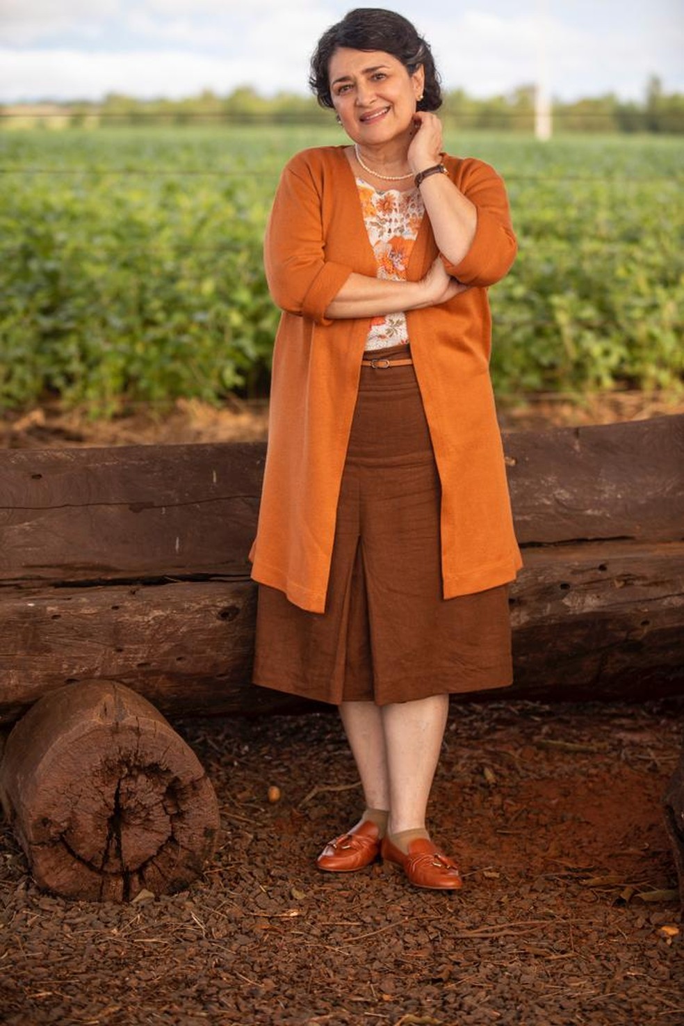 Inez Viana como Angelina em ‘Terra e Paixão’, próxima novela das nove — Foto: Globo/ João Miguel Júnior