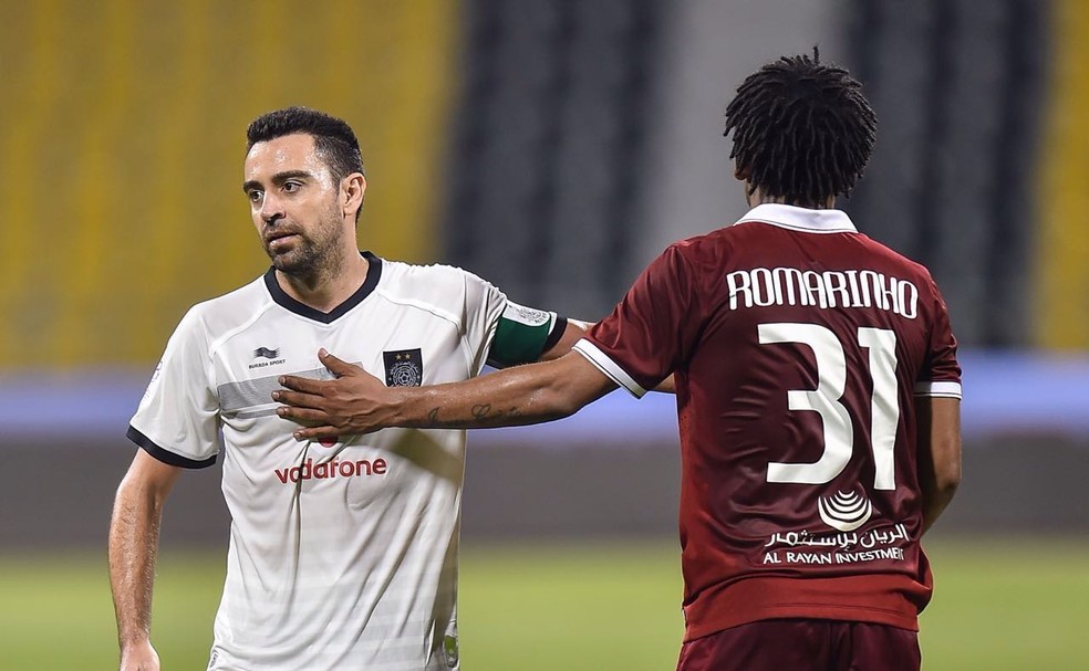Xavi defende o Al-Saad (Catar) (Foto: Divulgação / El Jaish)