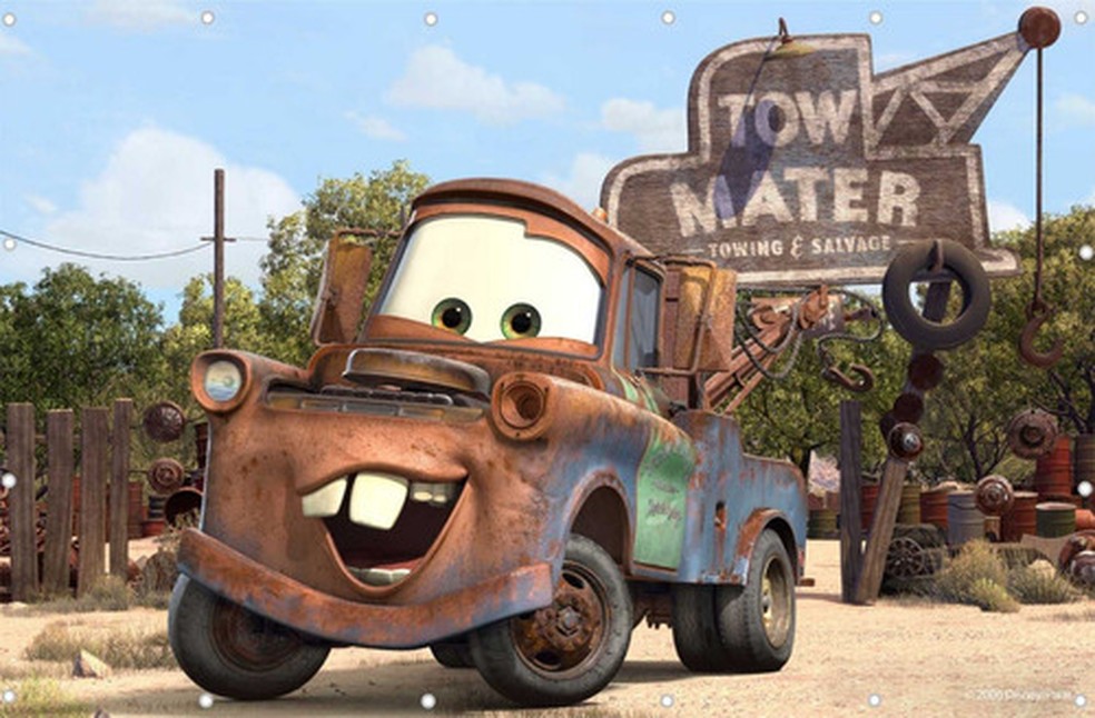 Mate é o melhor amigo do protagonista Relâmpago McQueen — Foto: Divulgação