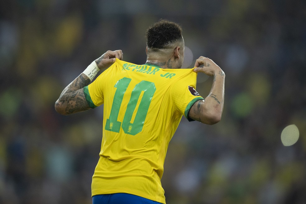 Neymar jogará centralizado na Copa do Mundo do Catar — Foto: Lucas Figueiredo / CBF