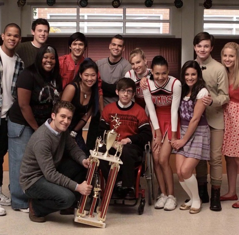 Elenco da série 'Glee' em 2009  (Foto: (Foto: Reprodução/Instagram))
