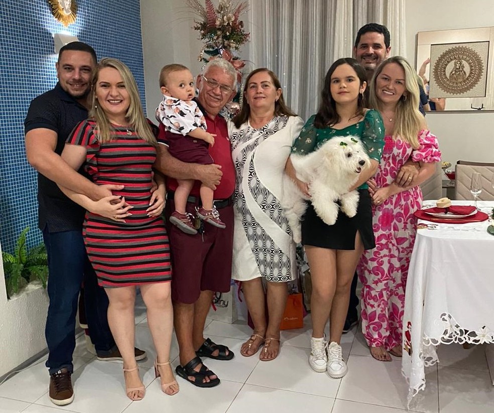 Renê comemorava o Natal em família quando percebeu os sintomas de Covid-19 — Foto: Sabrina Vieira/Arquivo pessoal