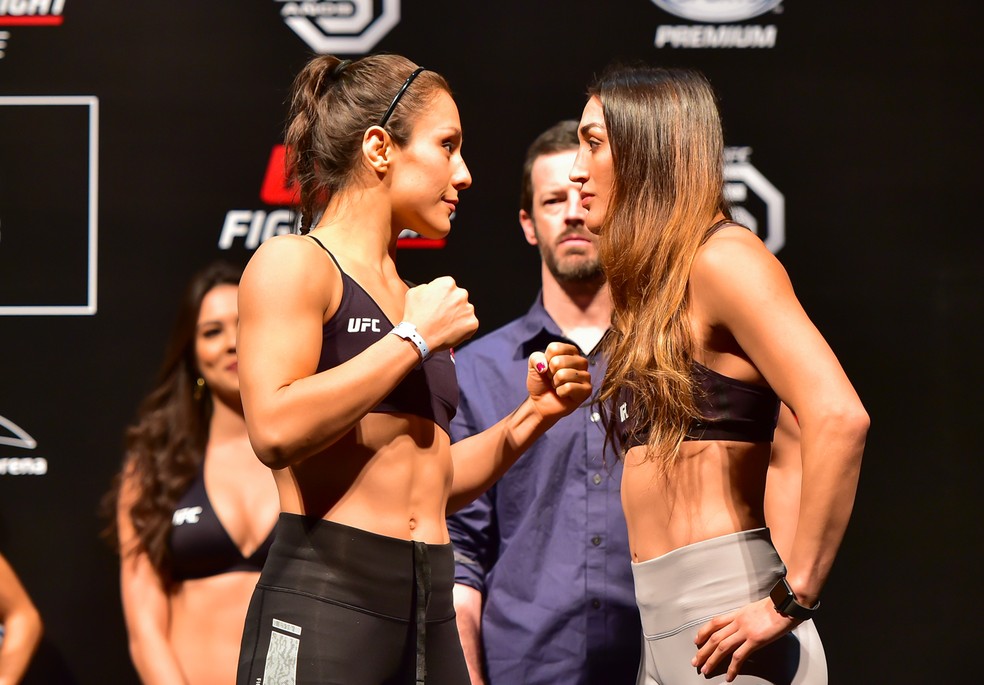 Alexa Grasso e Tatiana Suarez no UFC Santiago (Foto: Jason Silva)