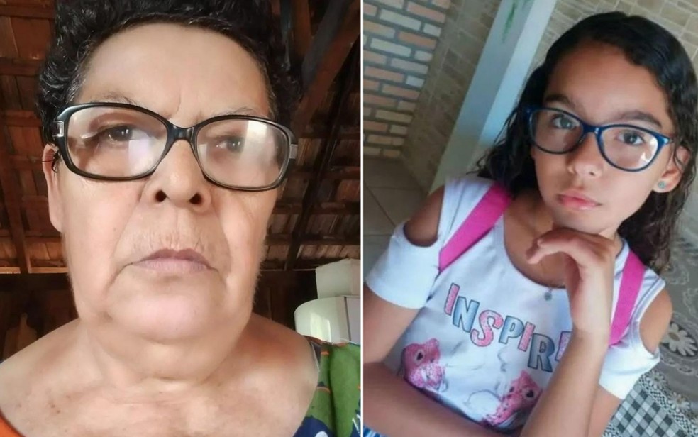 Maria Rosário Nogueira Soares e a neta, Isabella Ribeiro de Moraes, mortas em Jataí, Goiás — Foto: Reprodução/TV Anhanguera