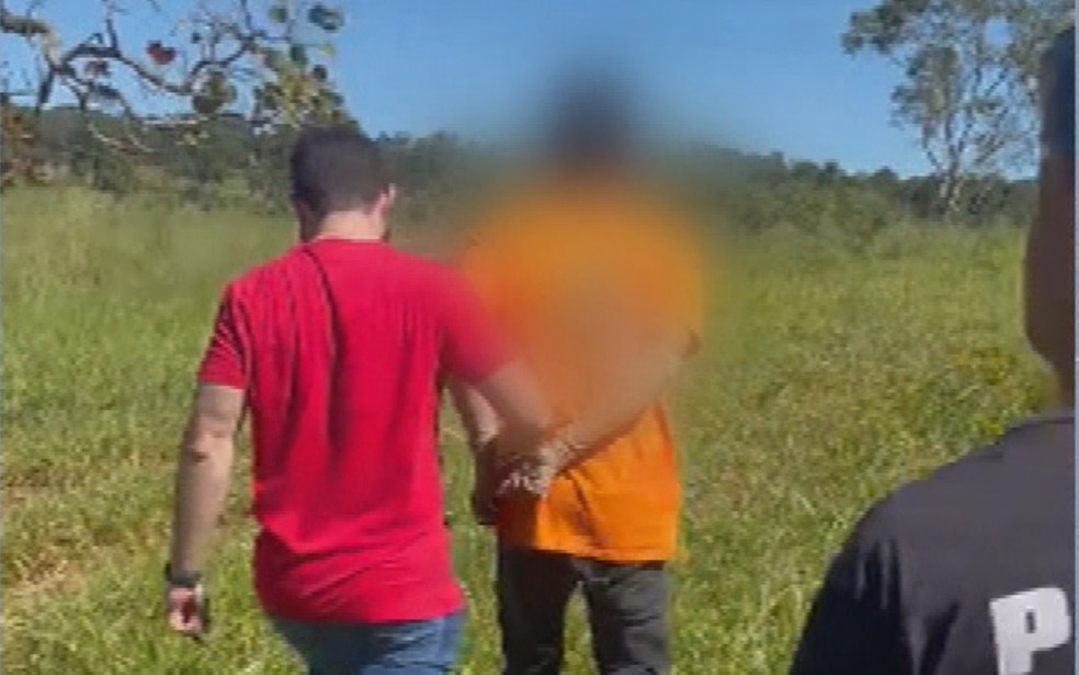 Jovem é preso suspeito de tentar matar homem, em Minaçu, em Goiás — Foto: Divulgação/Polícia Civil