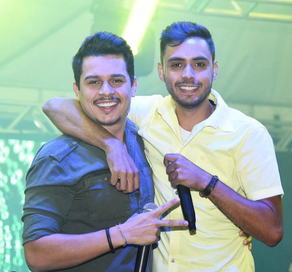 Zé Felipe e Romário — Foto: Reprodução