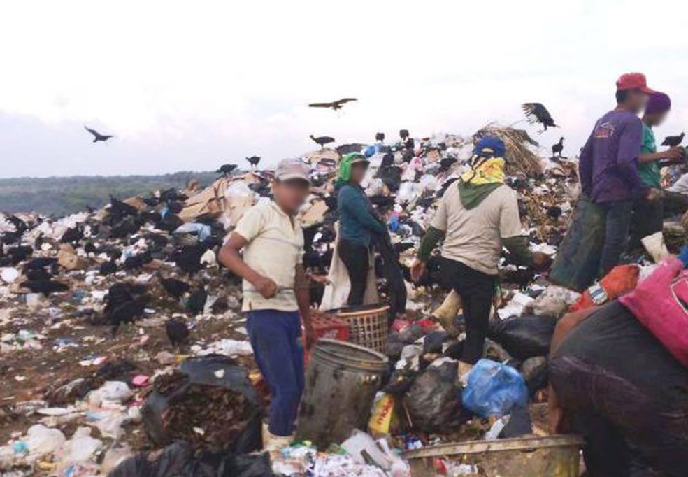 Lixão de Boa Vista foi consideradoo piro lugar com problemas relacionado ao trabalho infantil — Foto: Ministério do Trabalho/Divulgação