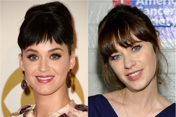 Zooey Deschanel é mais parecida com Katy Perry do que a própria irmã, a também atriz Emily Deschanel (Foto: Getty Images)