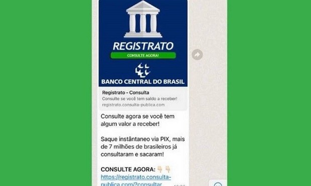 Novo golpe que circula no WhatsApp é site falso que promete consulta a dinheiro esquecido em bancos (Foto: Divulgação)