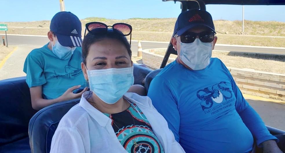 Turistas acharam muito alto o valor da gasolina — Foto: Ana Clara Marinho/TV Globo