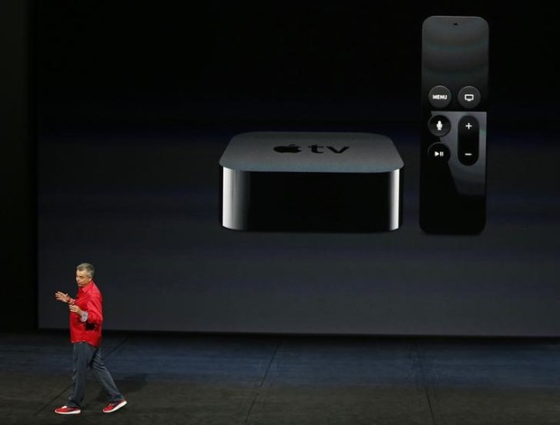 Nova Apple TV reconhece comandos de voz com ajuda da assistente pessoal Siri e tem navegação baseada em aplicativos (Foto: Reuters/Beck Diefenbach)