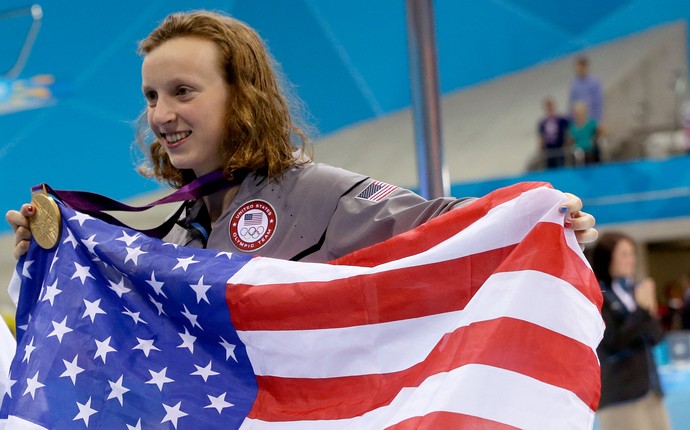 Katie Ledecky natação EUA 800m (Foto: AP) Katie Ledecky natação EUA 800m (Foto: AP)