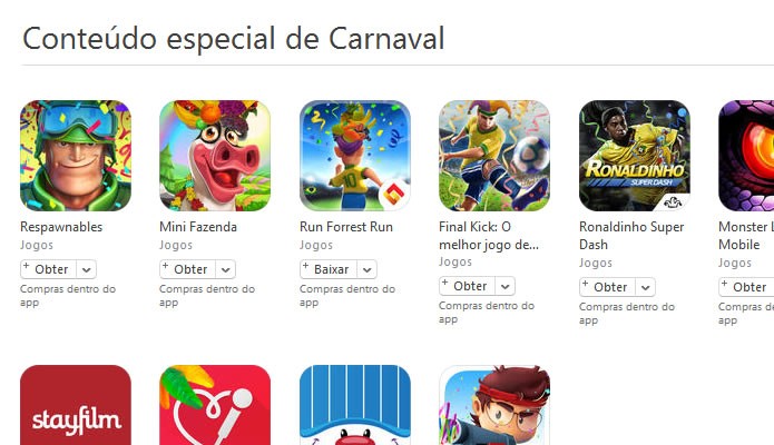 V?rios jogos da App Store receberam conte?dos tem?ticos extra para este carnaval (Foto: Reprodu??o/Daniel Ribeiro)