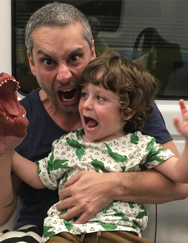 Alexandre Nero e o filho Noá (Foto: Reprodução/Instagram)