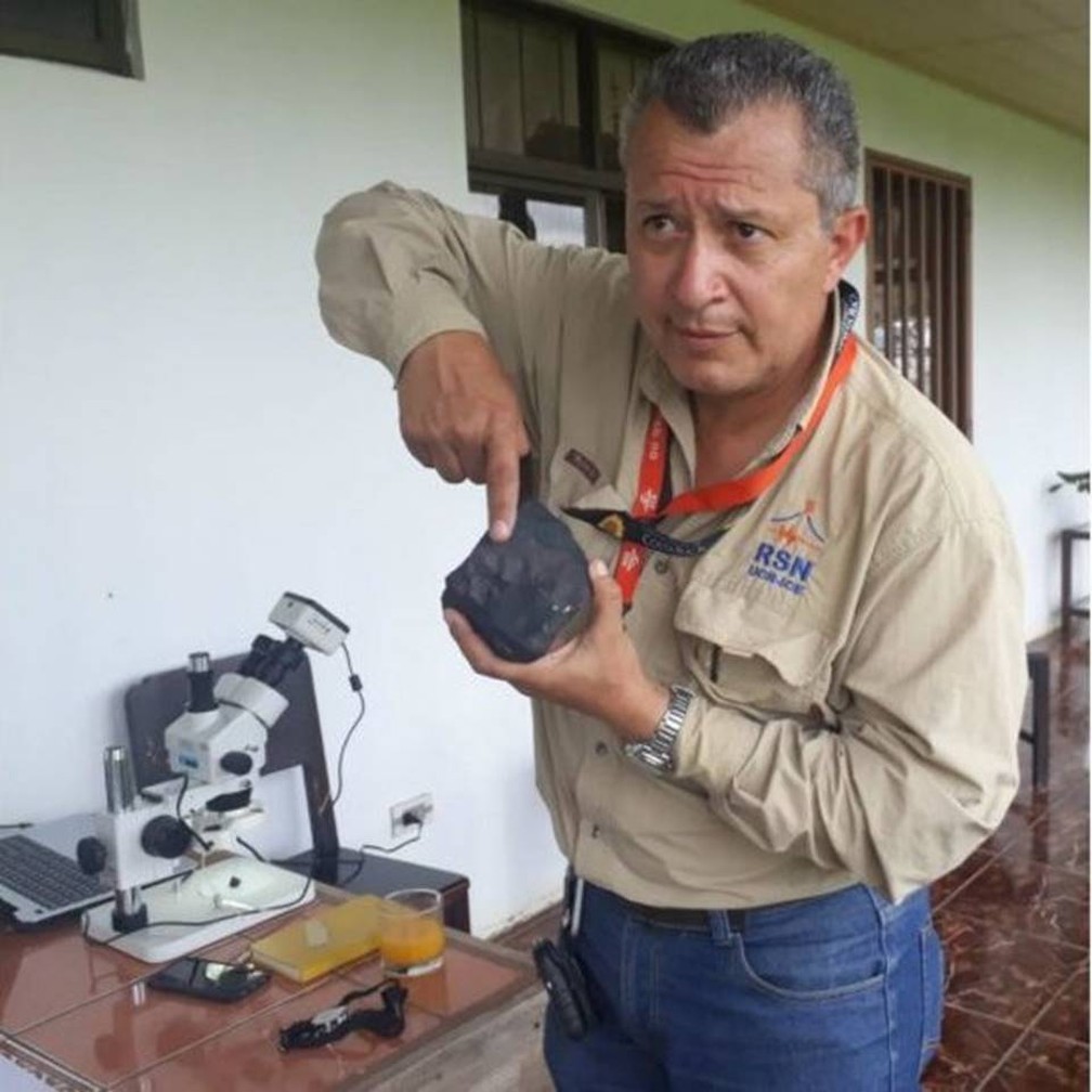 As informações científicas do meteorito são inestimáveis, diz Gerardo Soto — Foto: Escuela Centroamericana de Geología/Via BBC