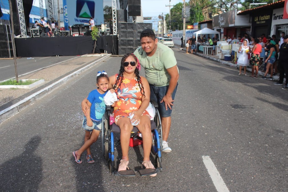 Rosiane da Silva Alves elogiou a tranquilidade do Capote da Madrugada — Foto: Rafaela Leal/G1 PI