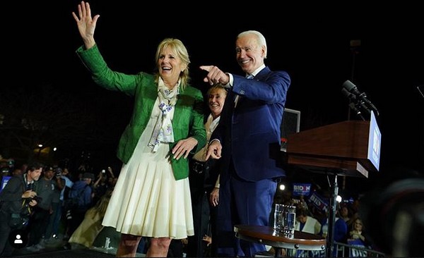 Jill Biden e Joe Biden (Foto: Instagram)
