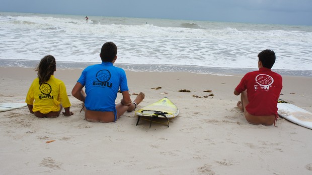 Peladões de Tambaba, na Paraíba, Surfe Naturista (Foto: Larissa Keren / Globoesporte.com)