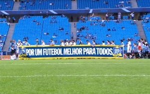 Faixa Jogo Grêmio (Foto: Reprodução )