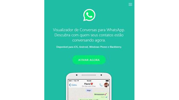 Golpe promete permitir que vítimas vejam conversas de contatos no WhatsApp (Foto: Divulgação/ESET)