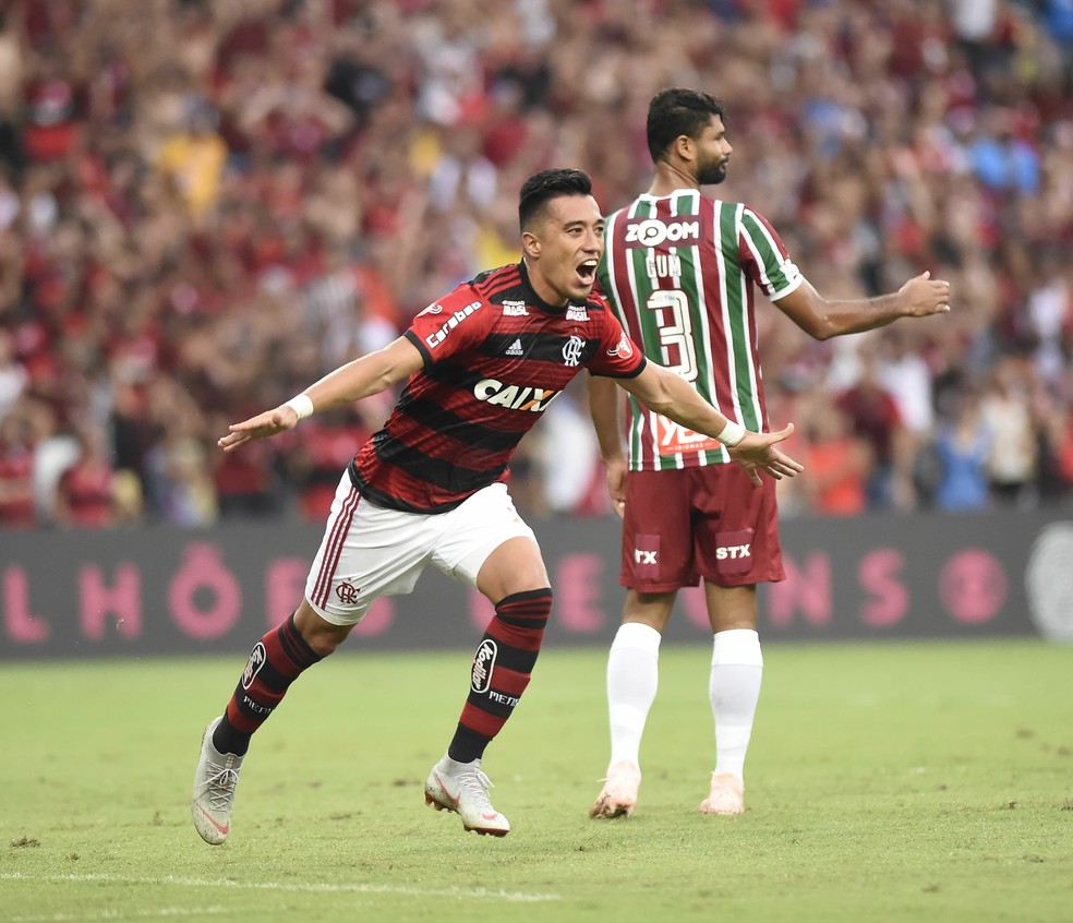Flamengo x Fluminense Maracan&atilde; gol Uribe &mdash; Foto: Andr&eacute; Dur&atilde;o/GloboEsporte.com