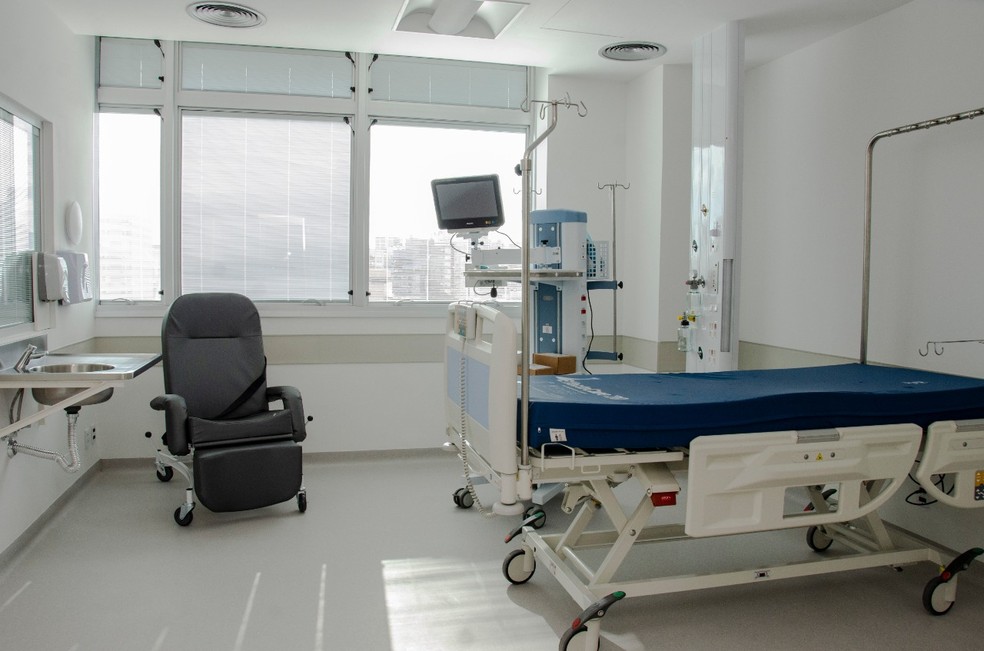 Leito de UTI no Hospital de Clínicas de Porto Alegre — Foto: HCPA/Divulgação