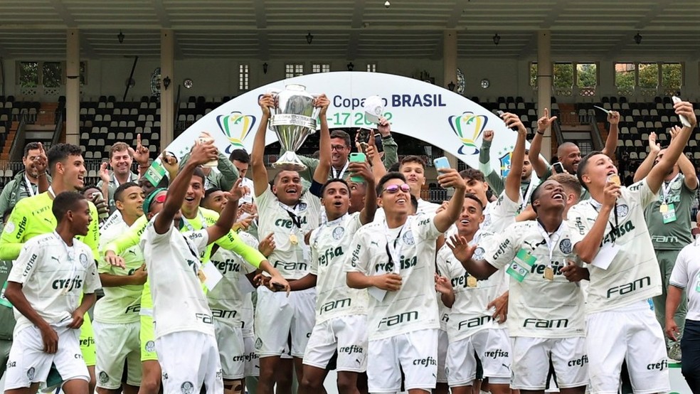 Palmeiras tem chance de ano perfeito na base com todos os títulos nacionais sub-17 e sub-20