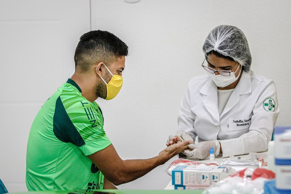Sampaio tem mais quatro atletas infectados pela Covid-19 — Foto: Lucas Almeida/L17 Comunicação