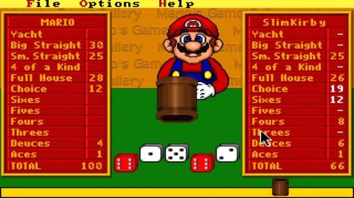 Marios Game Galley era um game onde você podia jogar cinco diferentes jogos contra Mario (Foto: Reprodução/Youtube)