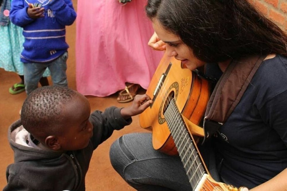 Karoline da Silva Ribas permaneceu 10 meses no Malawi  (Foto: Arquivo pessoal)