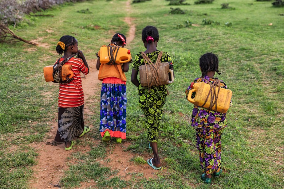 Crianças na seca da Etiópia