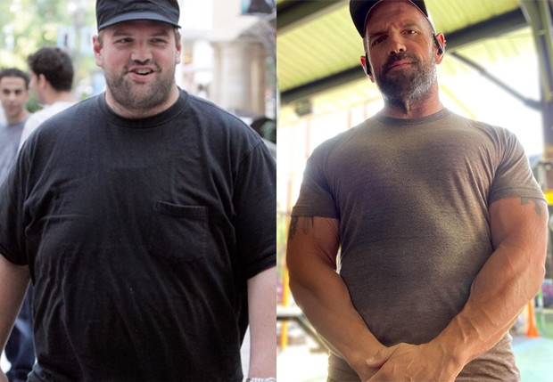 Antes e depois de Ethan Suplee  (Foto: Reprodução/Instagram)