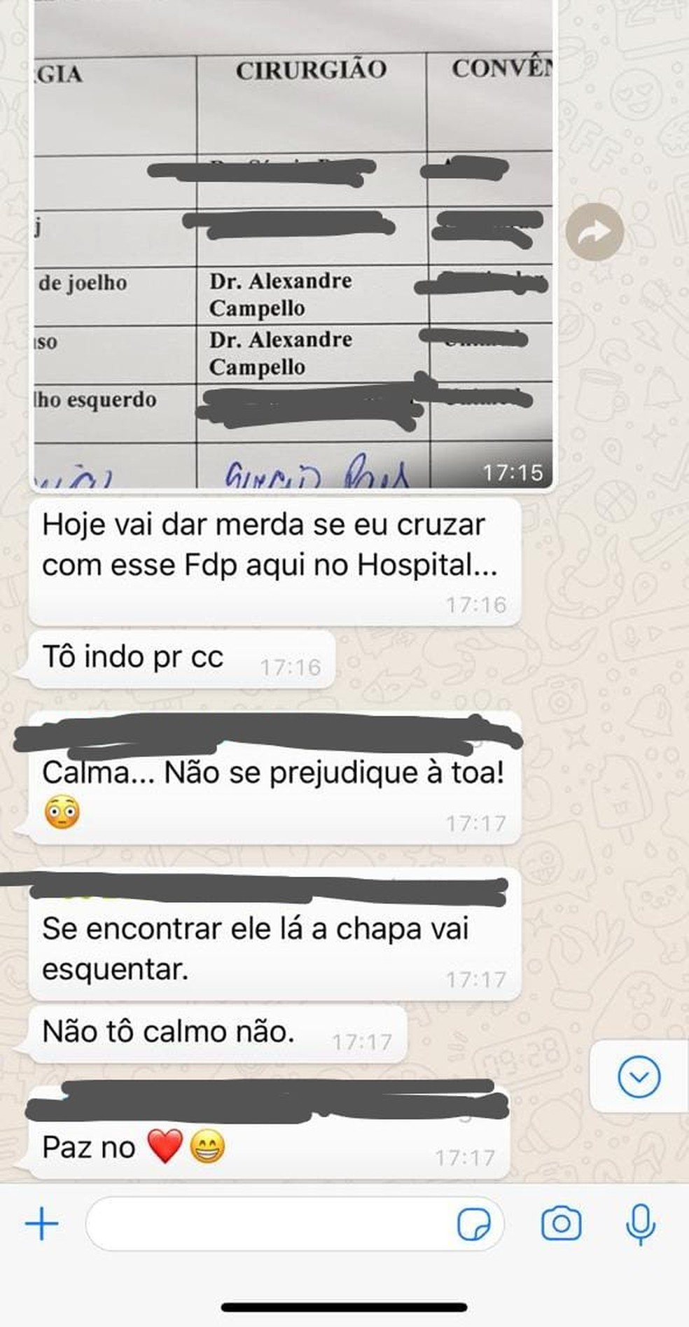 Print Marcio Amaral x Campello - Vasco — Foto: Reprodução