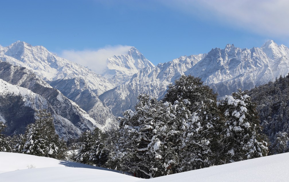 O Nanda Devi é a segunda montanha mais alta da Índia e faz mais vítimas do que o Everest, o pico mais alto do mundo — Foto: Reuters